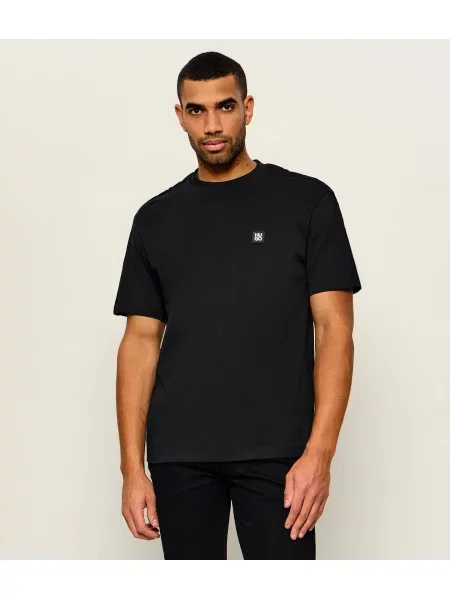 HUGO Tricou Deryk negru