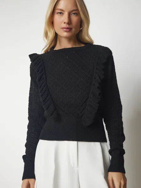 Pulover Happiness İstanbul negru