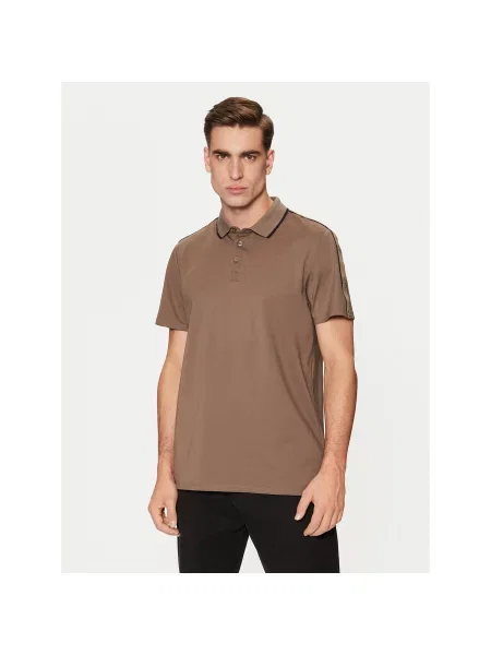 Guess Polo Regular Fit καφέ