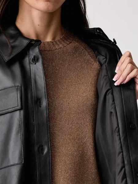 Кожаная куртка Weekend Max Mara
