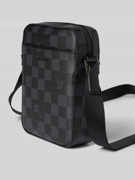 Torba na ramię z nadruk z logo model Cort. Piazza Rafael' Joop! Collection czarna