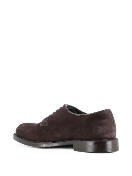 Pantofi derby Green George din piele de căprioară verde
