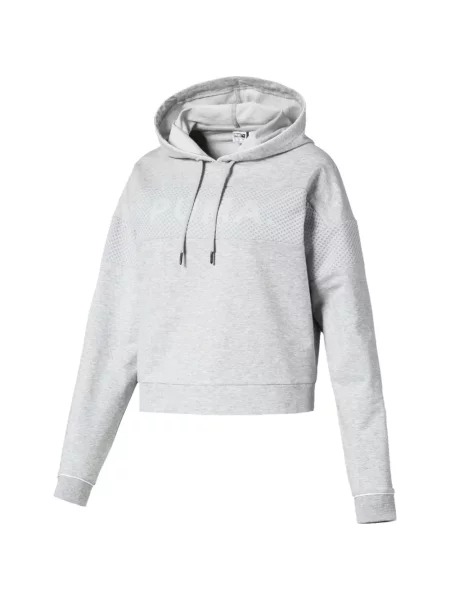 Hanorac cu glugă Puma cu cordon gri