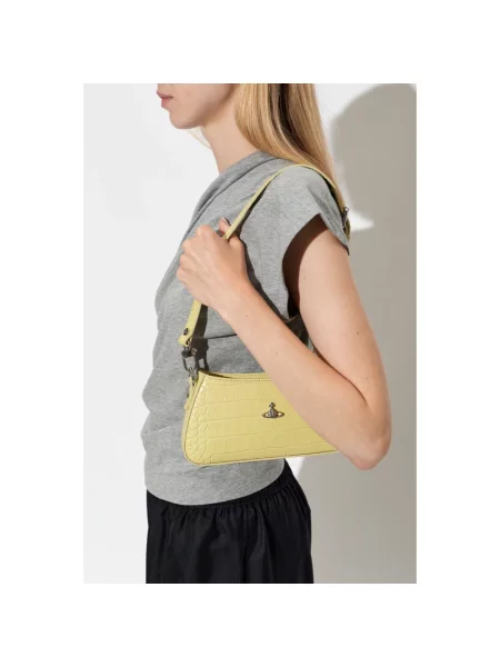 Torebka Vivienne Westwood skórzana żółta