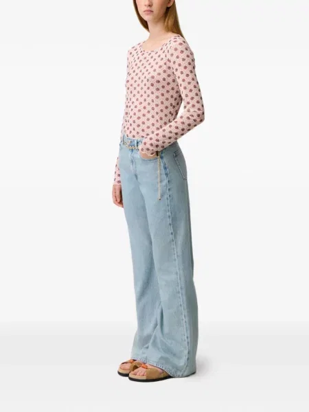 Jeansy dzwony Claudie Pierlot dzwony niebieskie