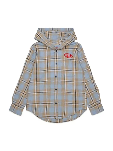 Diesel gyerek ing CHECK OVER SHIRT kék