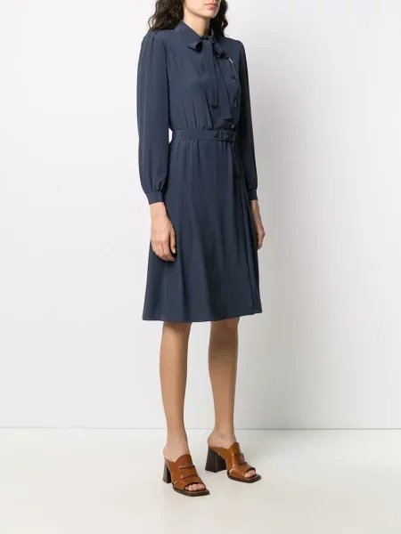 Oblekové šaty Maison Margiela modré