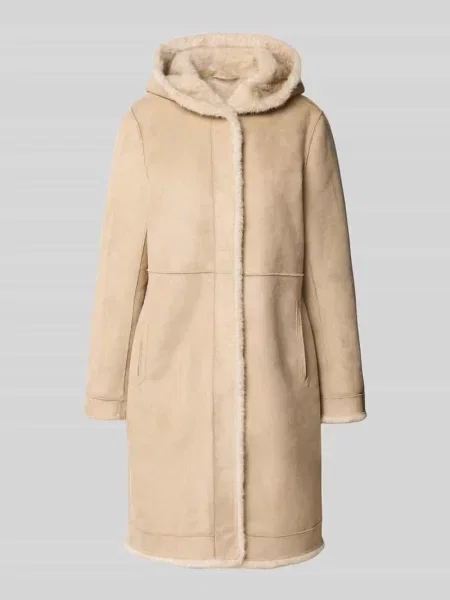 Płaszcz dwustronny z kapturem i wpuszczanymi Petite M.