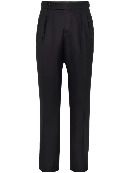 Pantaloni Brunello Cucinelli de lână negru