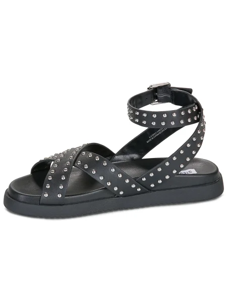 Kožené sandále Steve Madden čierna