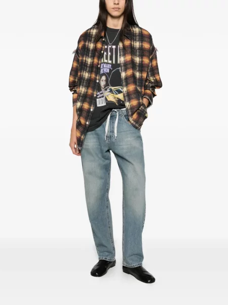 Blugi drepți God Save Denim albastru