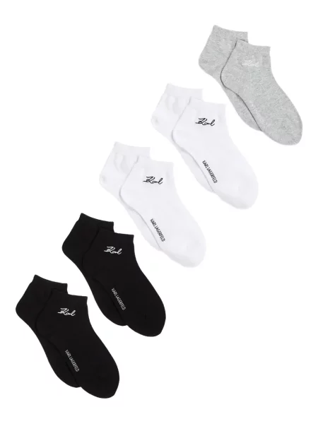 Șosete Karl Lagerfeld cu broderie negru