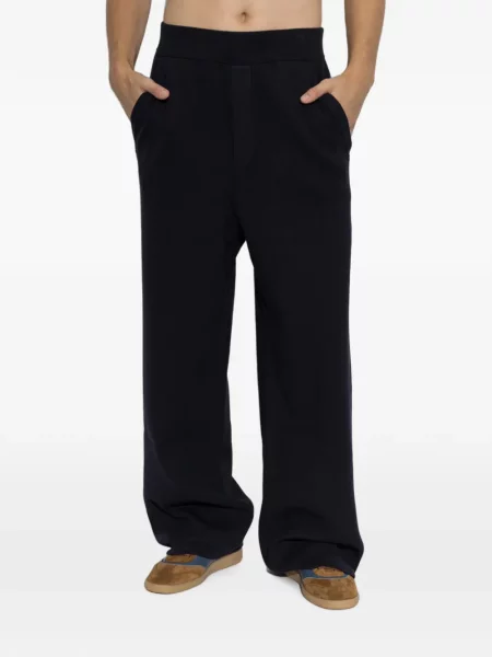 Pantaloni Dsquared2 alergare cu autograf albastru