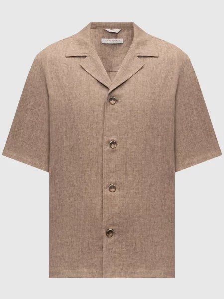Сорочка з льону Capobianco коричнева