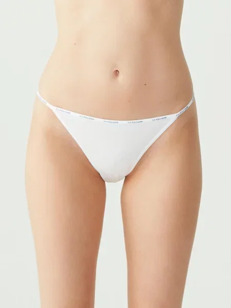 Набір трусів US Polo червоний/чорний бавовна/модал чорні