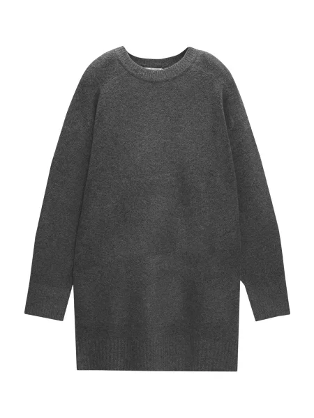 Pull&Bear Rochie tricotat închis gri