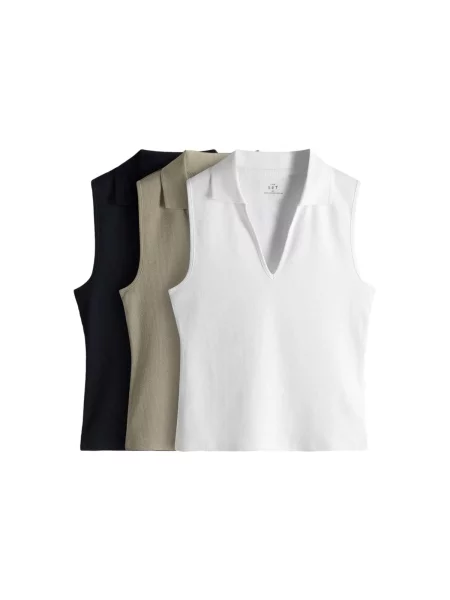 The Set Top albastru noapte / oliv alb