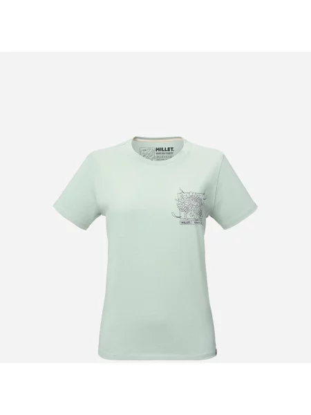 Koszulka turystyczna MILLET Cimaï Collab Ts Ss W zielona