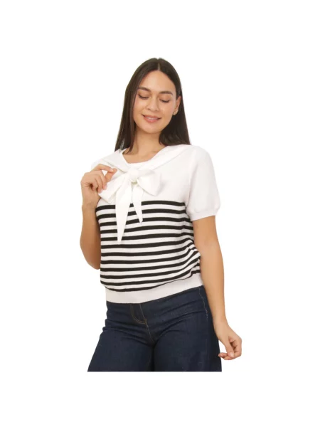 Top La Modeuse alb