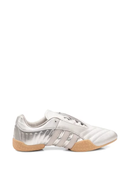 Sneakerși Adidas cu șireturi din dantelă gri