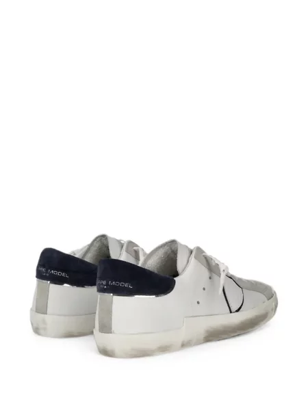 Sneakerși Philippe Model Paris zdrențuiți alb