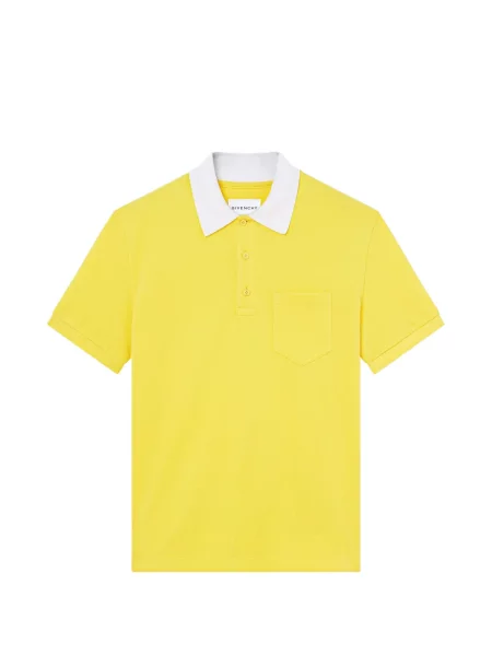 Tricou polo Givenchy cu broderie galben