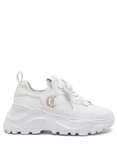 Sneakerși Just Cavalli chunky alb