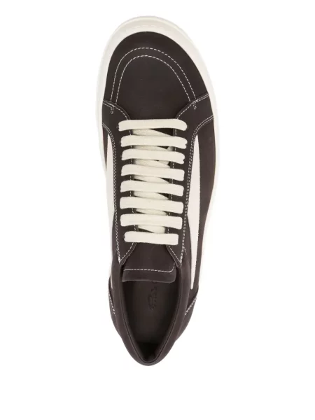 Sneakerși Rick Owens din piele maro