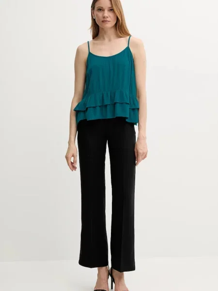 Блузка United Colors of Benetton однотонна бірюзовий