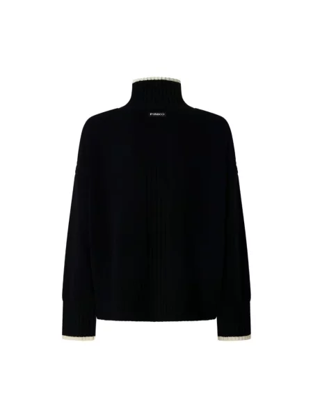 Sweter Pinko wełniany czarny