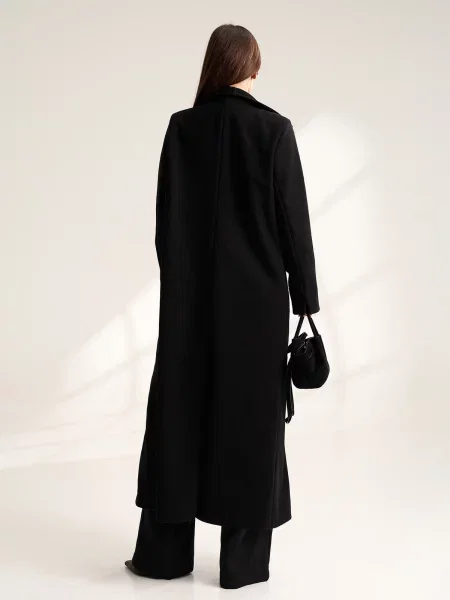 Пальто ISSA Plus кашемір чорний