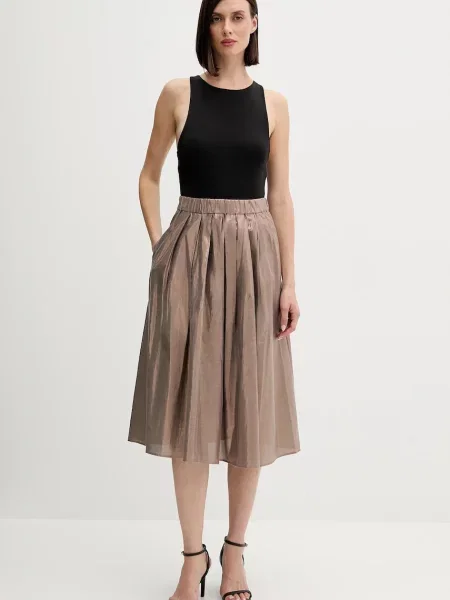 Спідниця OUI midi розкльошена коричневий