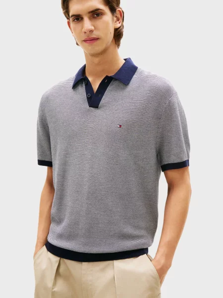 У смужку поло Tommy Hilfiger синє