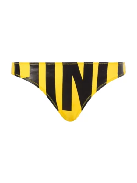 Bikini Moschino z logo żółte