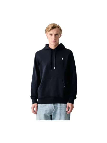 Bluza z kapturem Trussardi z kapturem niebieska