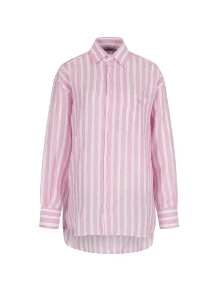 Koszula Paramidonna w paski różowa