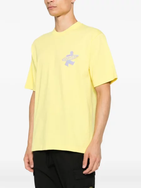 Majica Stüssy na točke s printom žuta