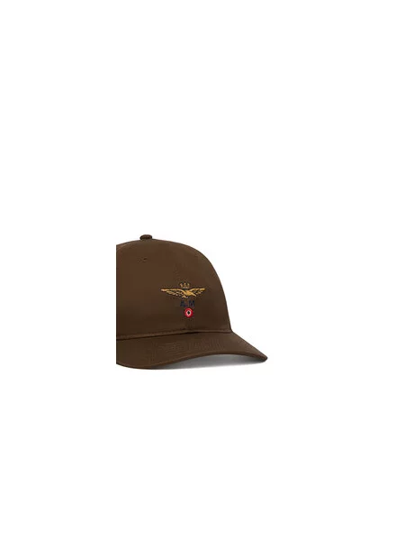 Férfi baseballsapka Aeronautica Militare chestnut brown. Méret: OS barna