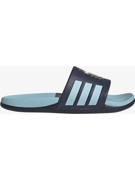Klapki adidas Adilette Comfort Argentina jasnoniebieski granatowy złoty niebieski