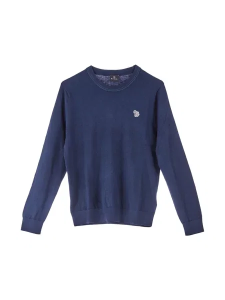 Sweter Ps By Paul Smith w zebrę niebieski