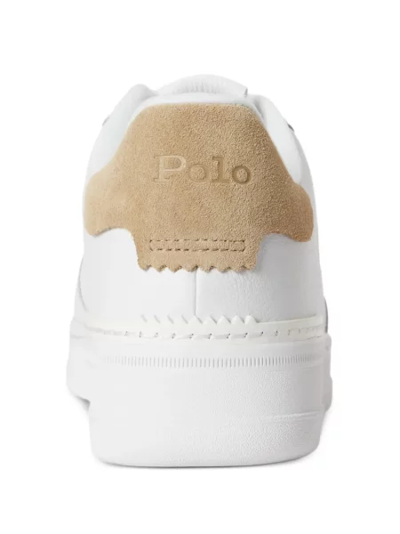 Δερμάτινο polo Polo Ralph Lauren με αυτόγραφο λευκό