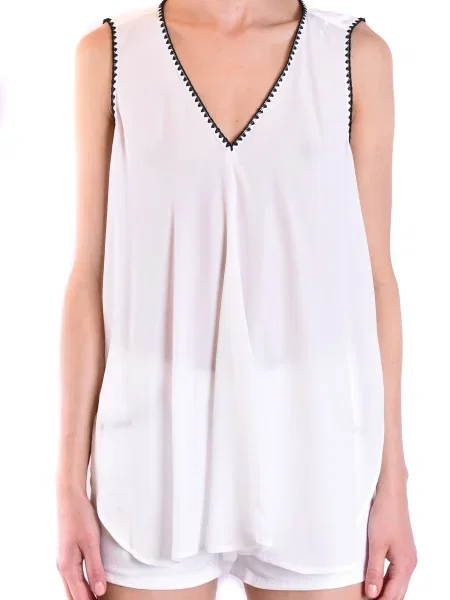 Bluză Dondup din dantelă alb