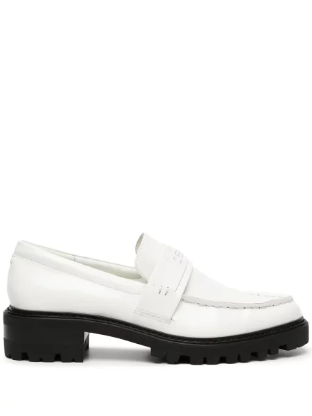 Pantofi loafer Senso din piele alb