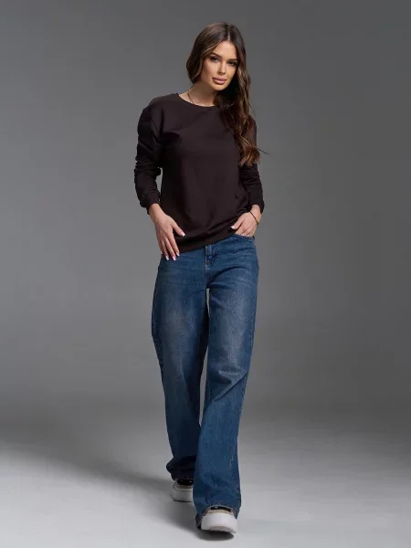 Світшот ISSA Plus темно-коричневий коричневий