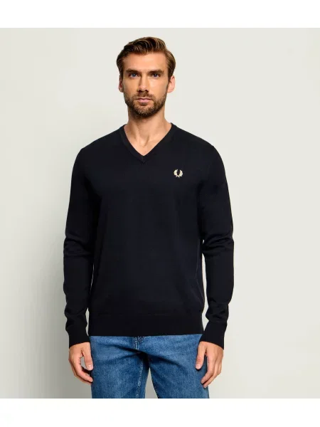 Fred Perry De lână pulover negru