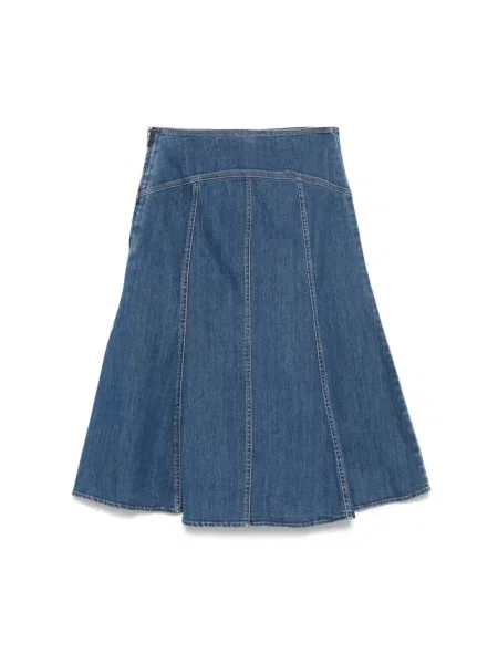Spódnica midi Polo Ralph Lauren niebieska