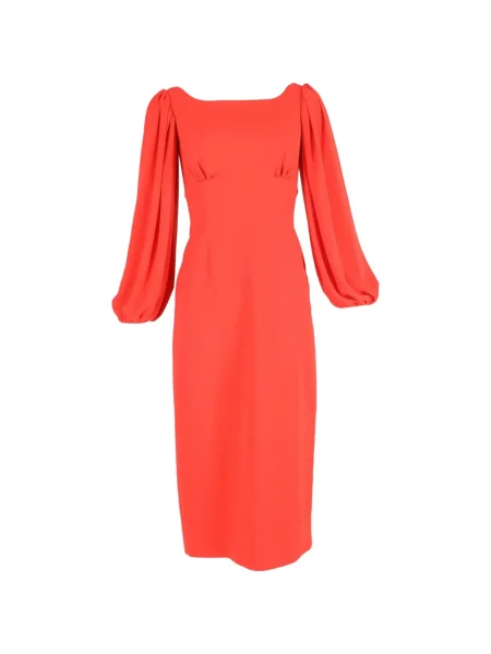 Rochie midi Emilia Wickstead până la genunchi de costum roșu