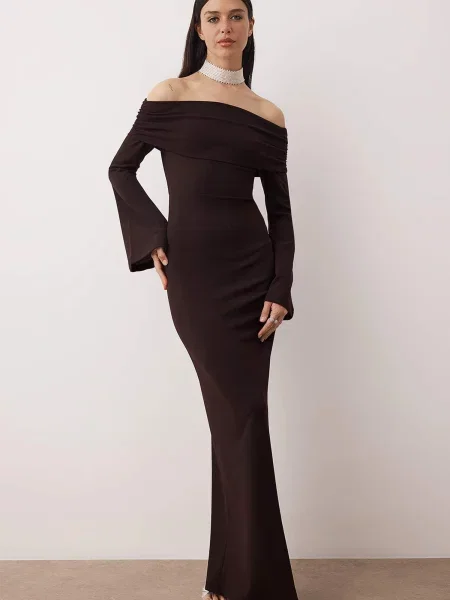 Trendyol Rochie de seară închis maro