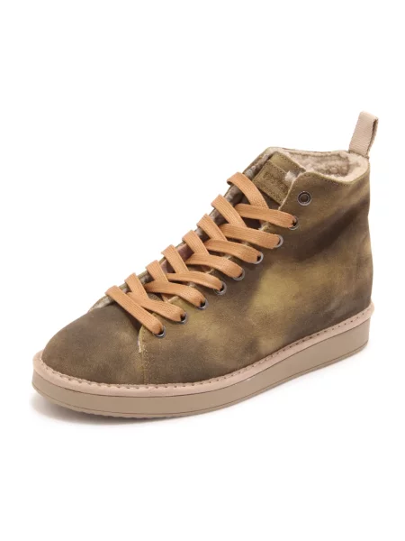 Sneakersy Panchic zamszowe wsuwane zielone