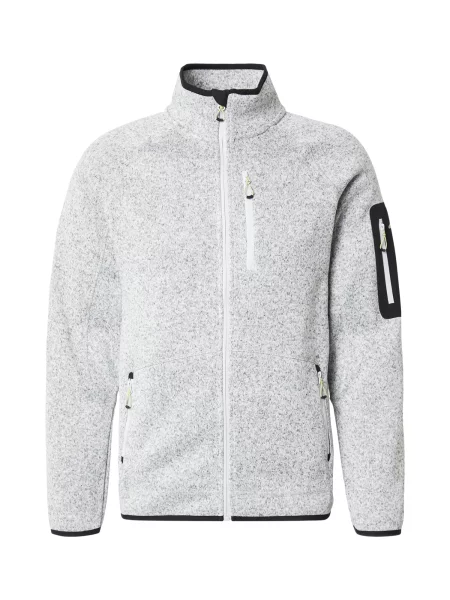 4F Jachetă fleece funcțională gri amestecat negru